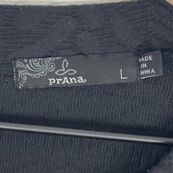 prAna Black Macee Long Sleeve Jaquard Knit Dress Size Large - Picture 4 of 4